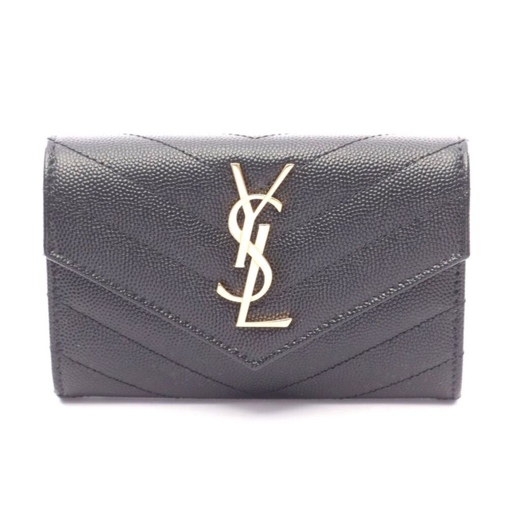 Saint Laurent Monogram Envelope Leather Wallet - Picture 1 of 4